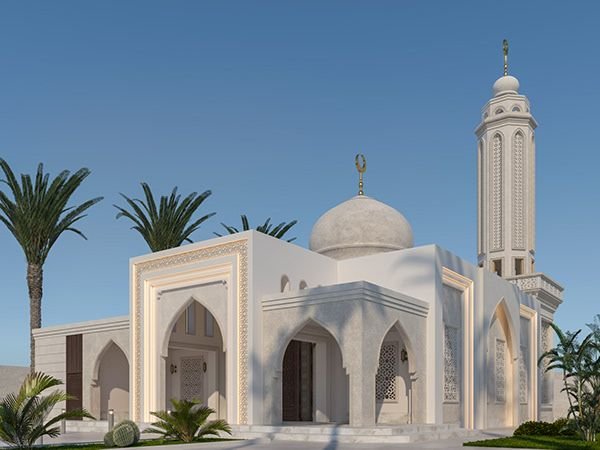 أعمال تشطيب مسجد في المدينة